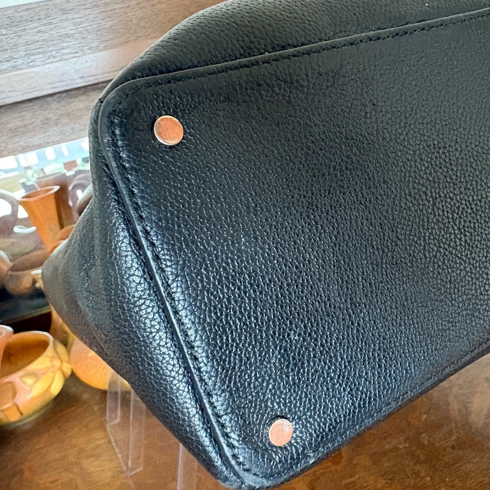 Kate Spade Monet, large triple compartment, tote, black leather pebbled - Picture 8 of 16